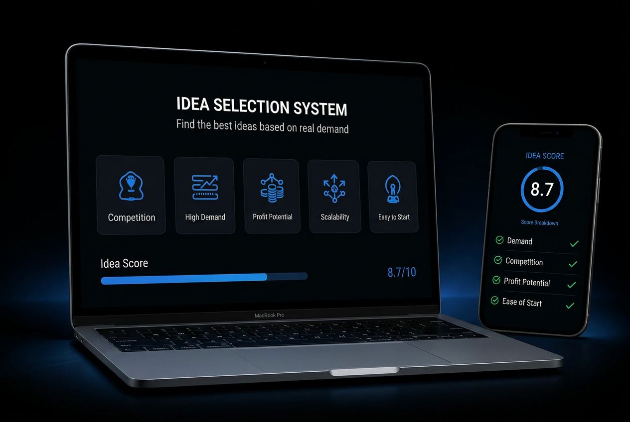 Find your first profitable idea in minutes